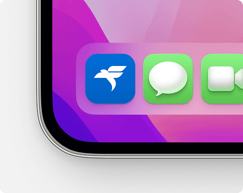 Tablet with colorful home screen and Truly Free app icon